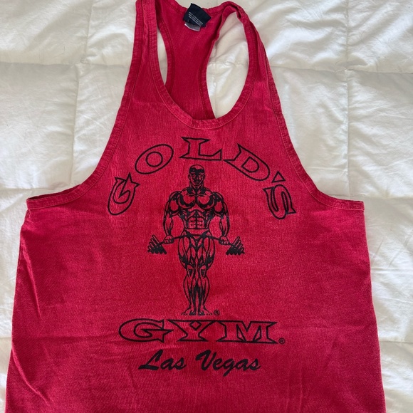 Golds Gym, Medium, Red Y back Tank Top - Picture 1 of 4